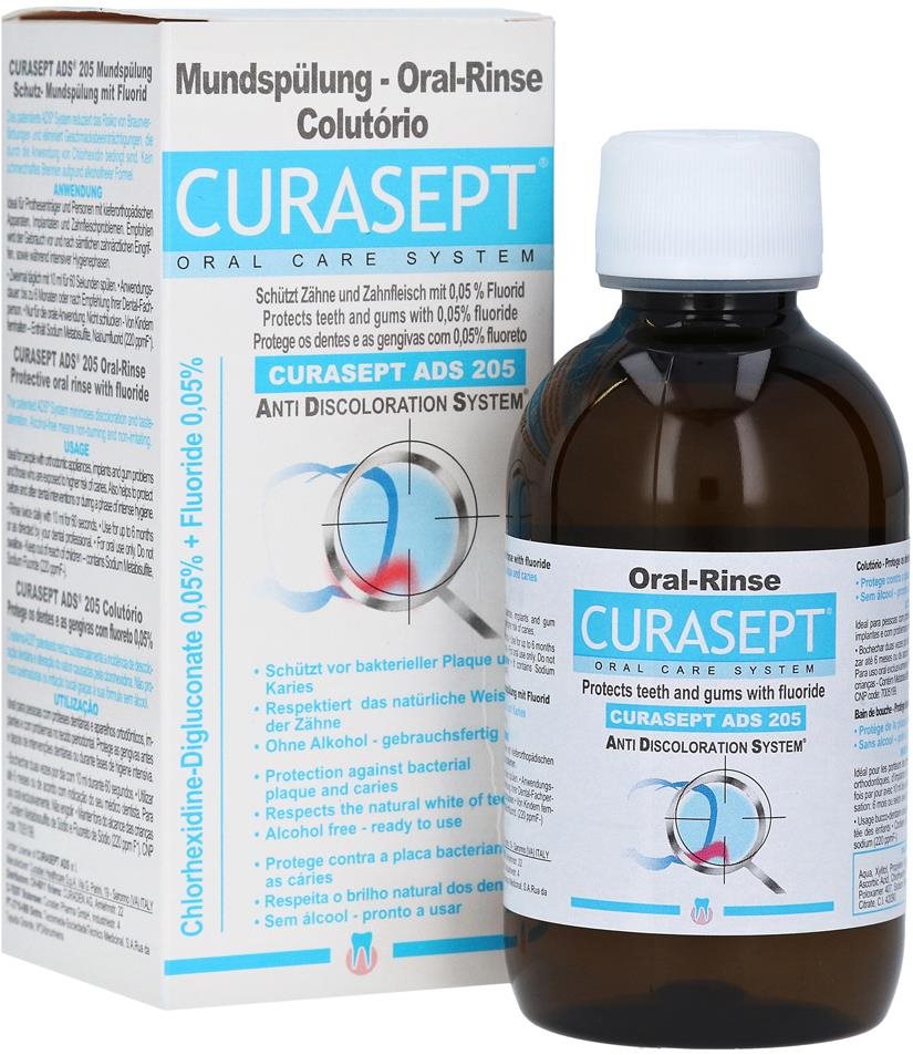 CURASEPT ADS 205 0,05%CHX + 0,05% fluorid 200 ml