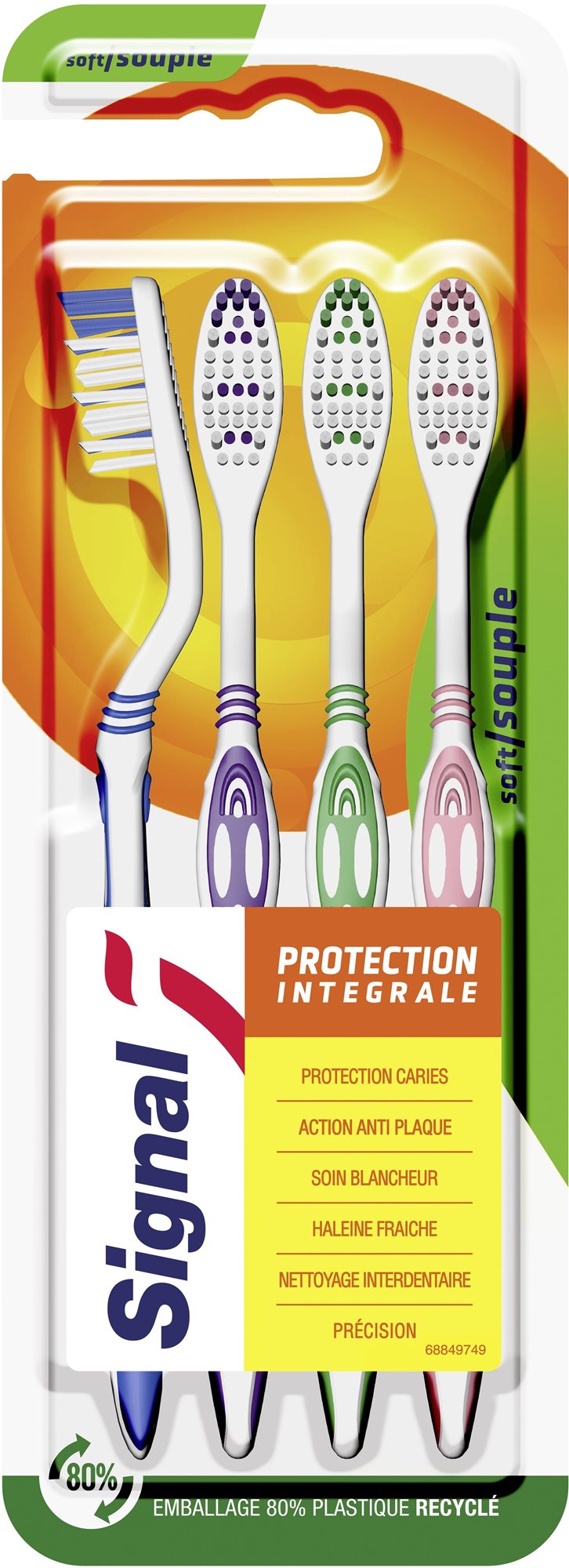 Fogkefe SIGNAL Integral Protection puha 4 db
