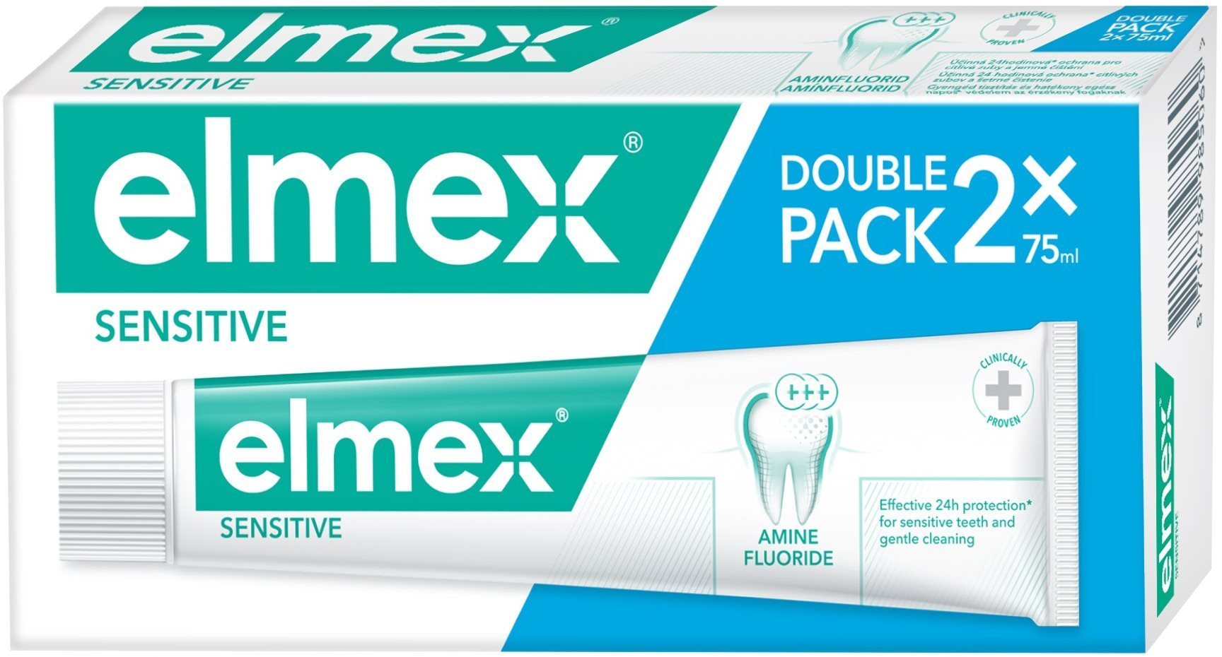 ELMEX Sensitive aminfluoriddal 2 x 75 ml