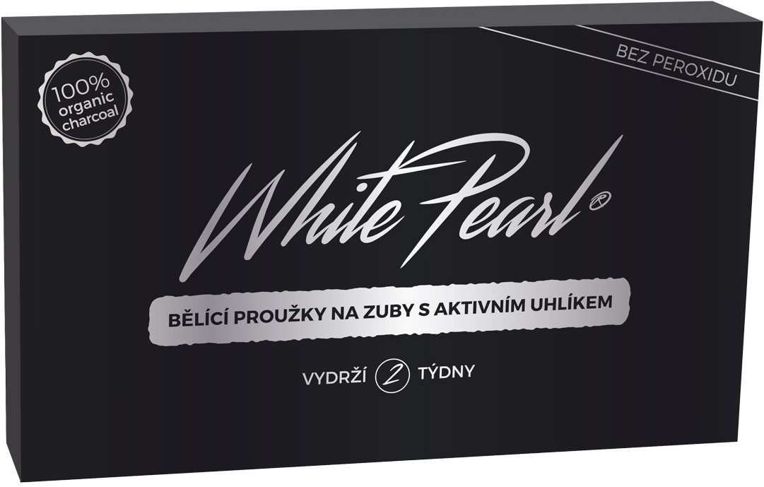 Fogfehérítő WHITE PEARL Charcoal Fogfehérítő csík 28 db