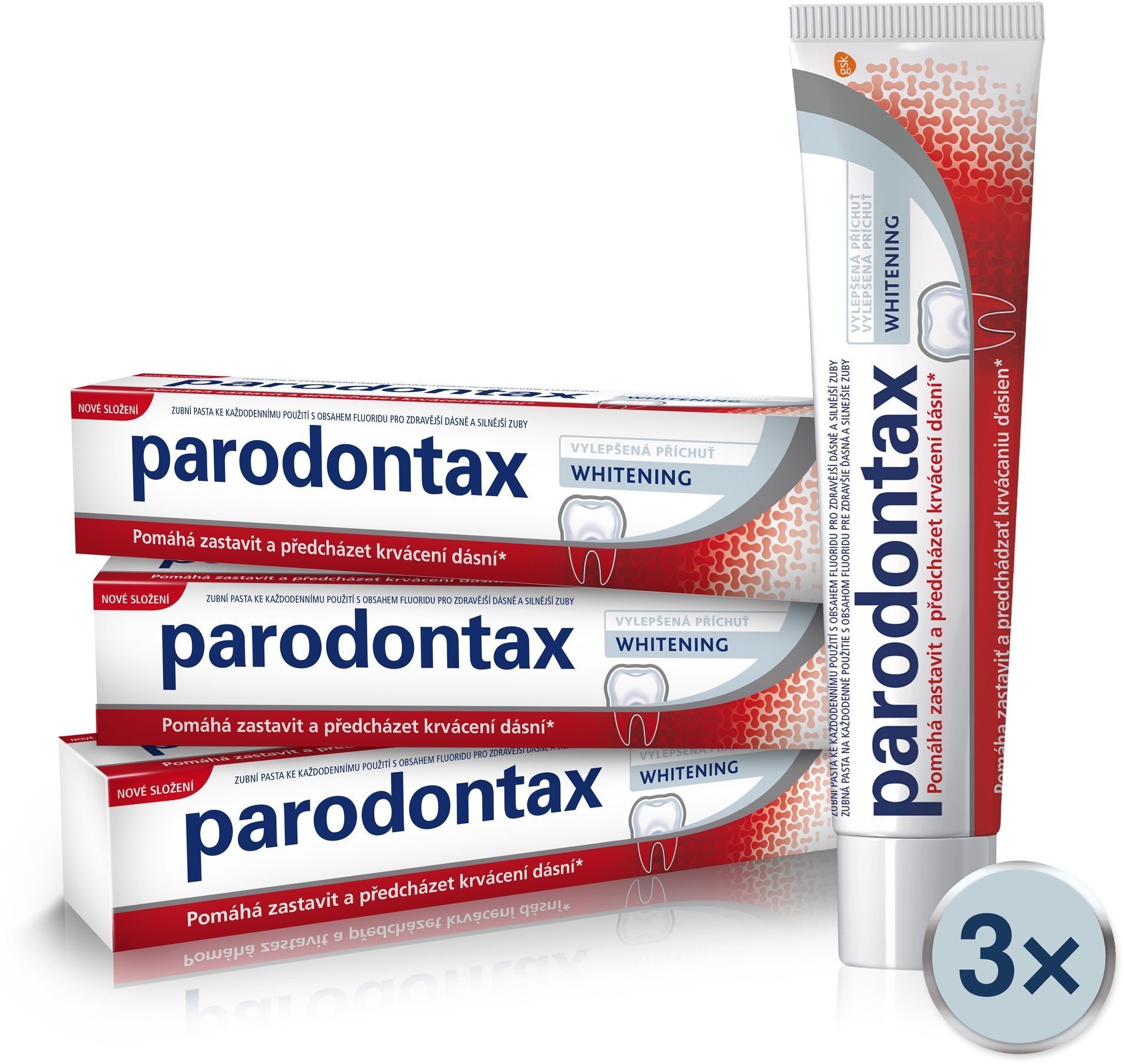 PARODONTAX Whitening 3x 75 ml