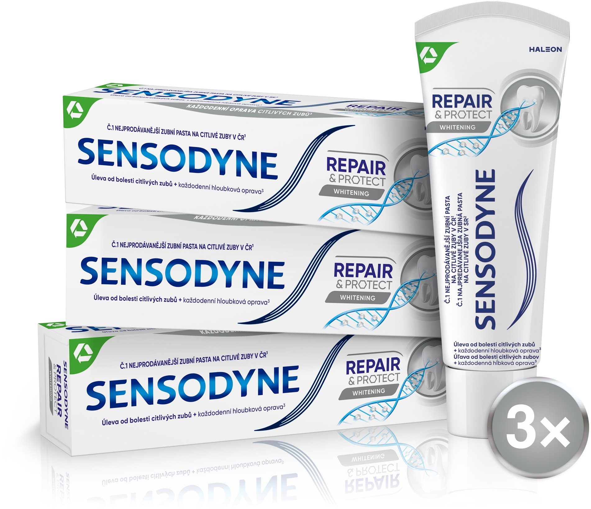 SENSODYNE Repair & Protect Whitening 3 × 75 ml