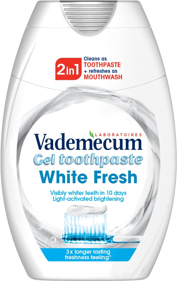 Fogkrém VADEMECUM 2 az 1-ben White Fresh 75 ml