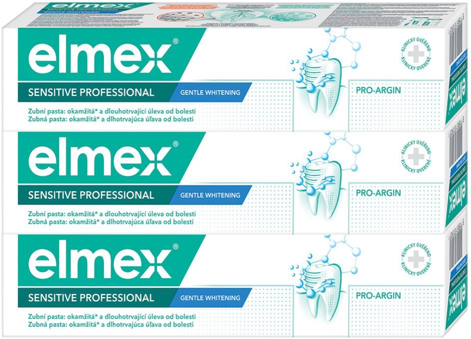 ELMEX Sensitive Professional Gentle Whitnening 3 × 75 ml