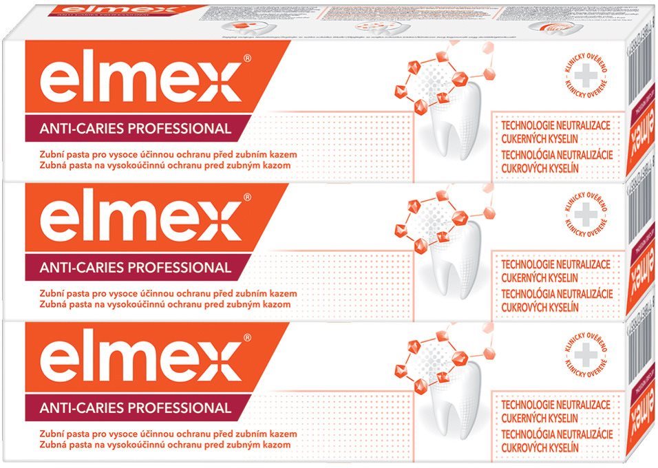 ELMEX Anti-Caries Professional 3 × 75 ml
