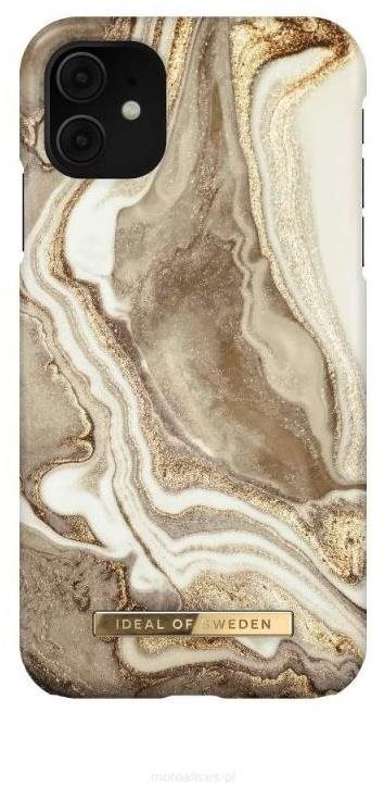 iDeal Of Sweden Fashion iPhone 11/XR golden sand marble tok