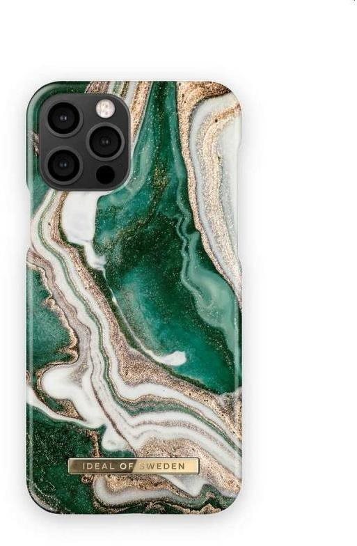 iDeal Of Sweden Fashion iPhone 12/12 Pro golden jade marble tok
