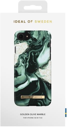 iDeal Of Sweden Fashion iPhone 8/7/6/6S/SE (2020/2022) Golden Olive Marble tok