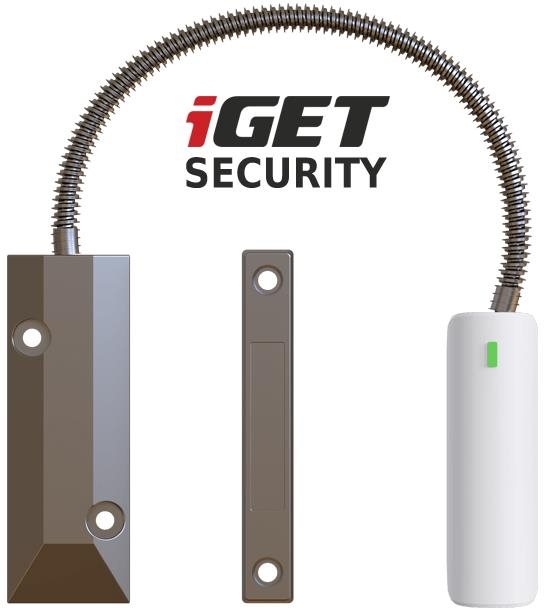iGET SECURITY EP21 - vezeték nélküli mágneses érzékelő kapukhoz és vas ajtókhoz iGET M5-4G riasztóho