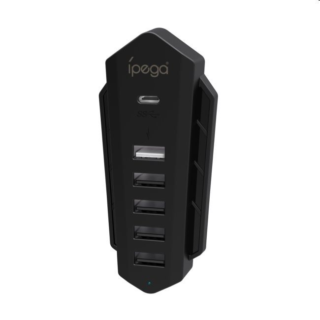 USB Hub iPega P5036 USB/USB-C HUB PS5 6in1 FEKETE