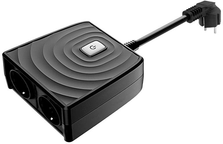 iQtech SmartLife SH18EU, intelligens kültéri Wi-Fi kettős aljzat adapter, 16 A