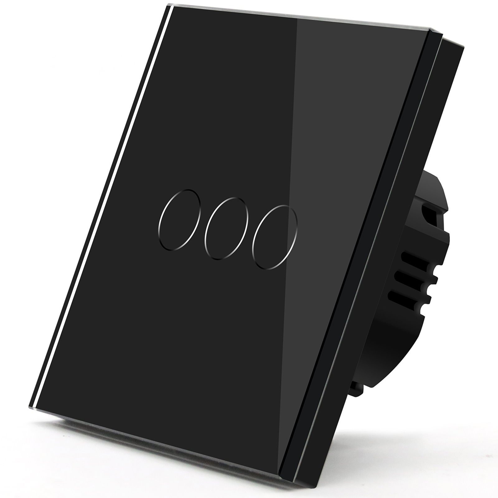 iQtech Millennium, Zigbee 3x NoN kapcsoló Smartlife, fekete