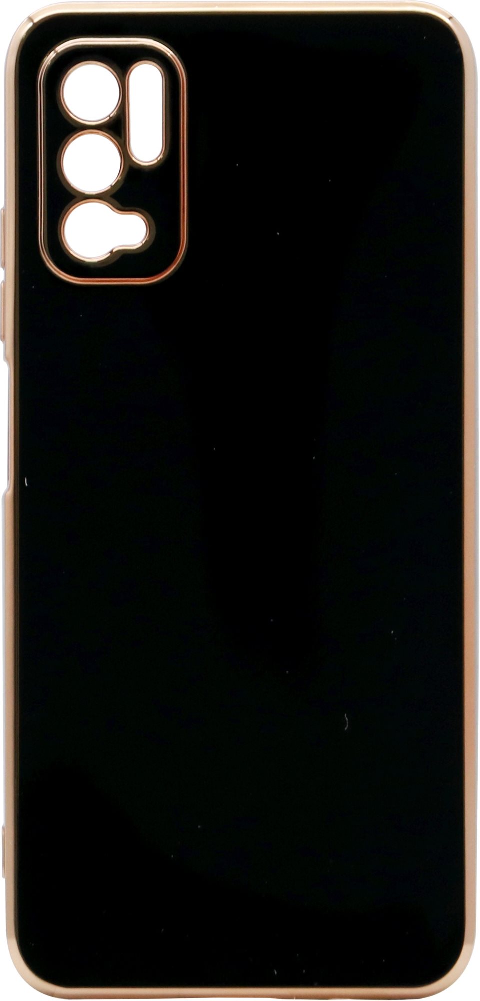 iWill Luxury Electroplating Phone Case a Xiaomi Redmi Note 10 5G készülékhez Black