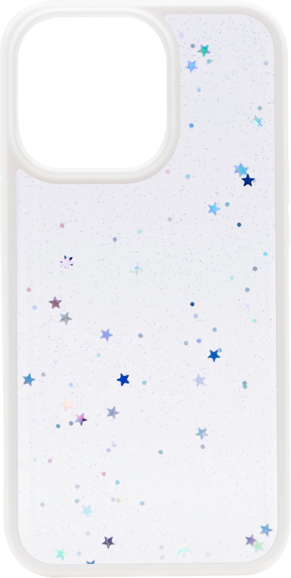 iWill Clear Glitter Star Phone Case az iPhone 13 Pro készülékhez White