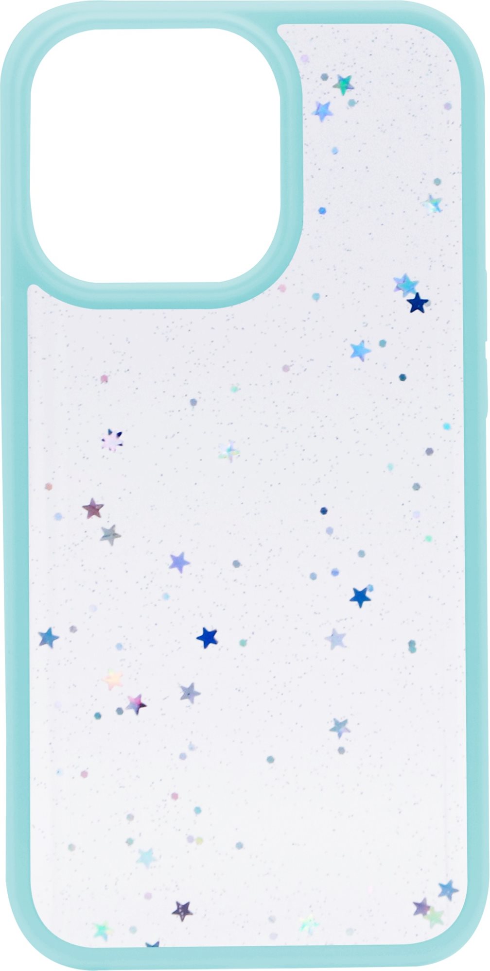 iWill Clear Glitter Star Phone Case az iPhone 13 Pro készülékhez Blue
