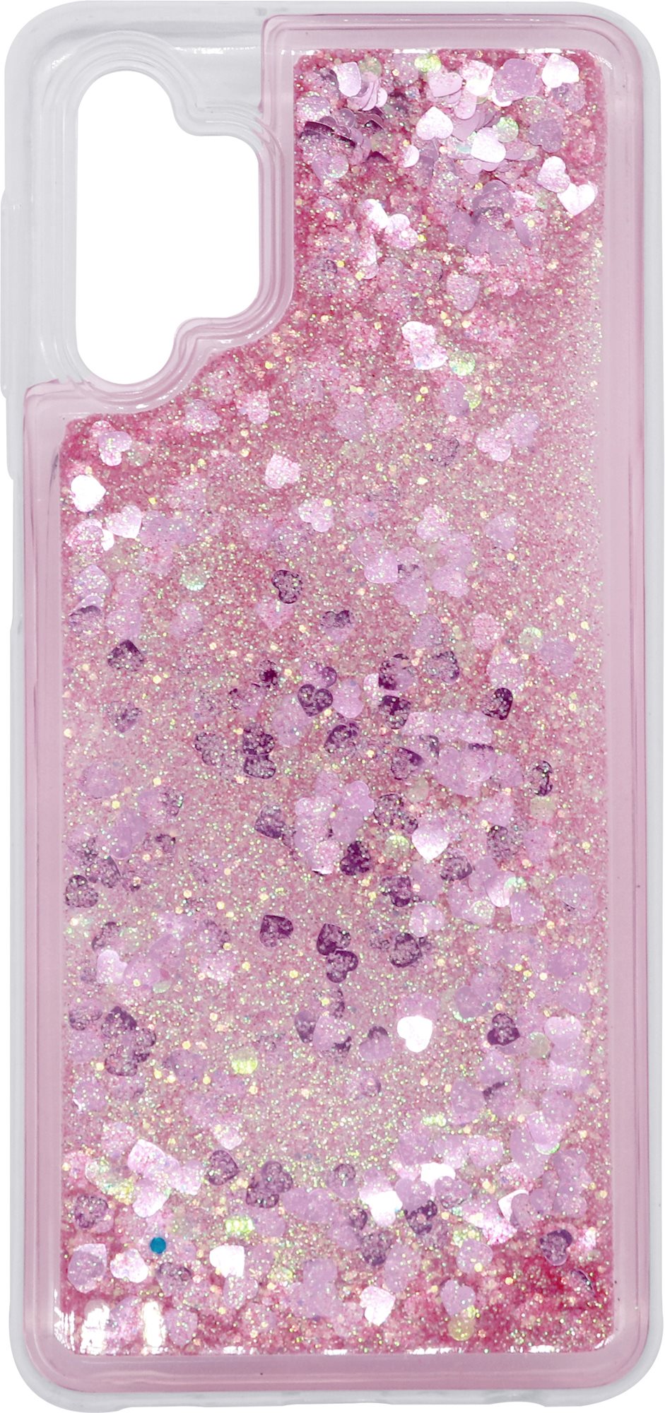iWill Glitter Liquid Heart Samsung Galaxy A32 5G rózsaszín tok
