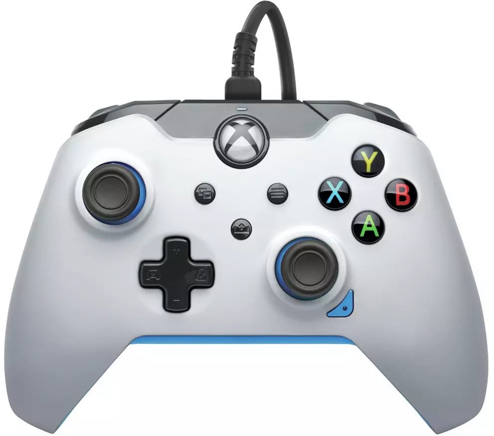 PDP Wired Controller - Ion White - Xbox