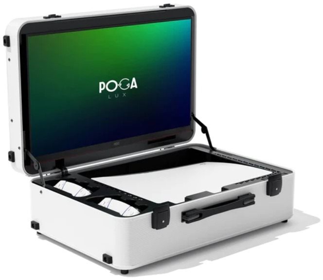 POGA Lux - PlayStation 5 utazótáska LED monitorral - fehér