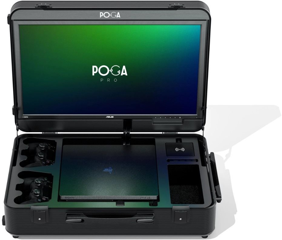 POGA Pro - PlayStation 4 Slim LCD monitorral utazótáska, fekete