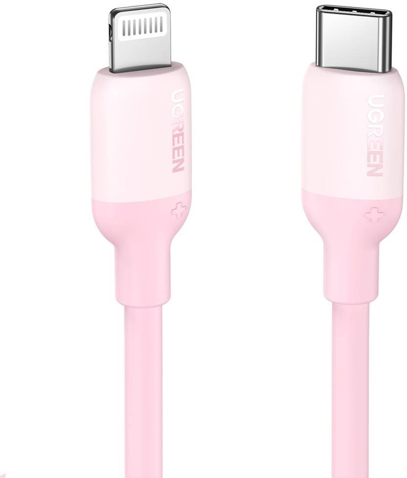 UGREEN USB-C to Lightning Silicone Cable 1m Pink