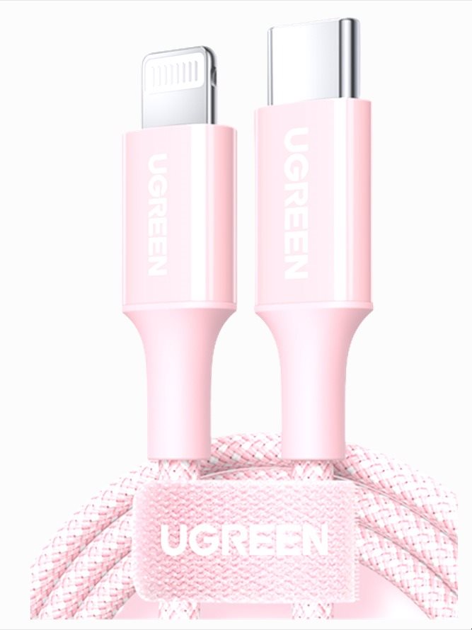 UGREEN USB-C to Lightning Cable 1m Pink