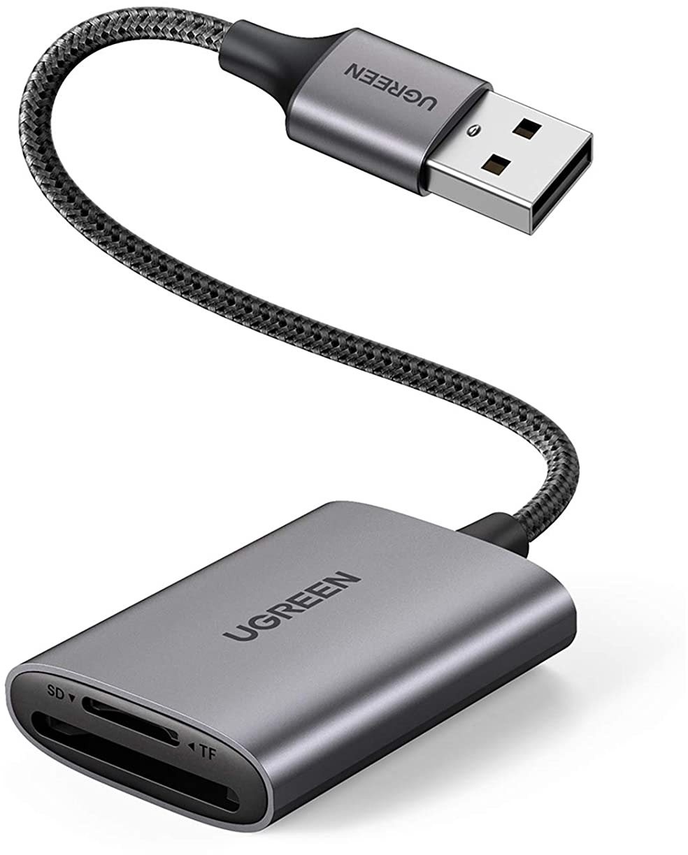 UGREEN USB-A to SD/TF Memory Card Reader Alu Case