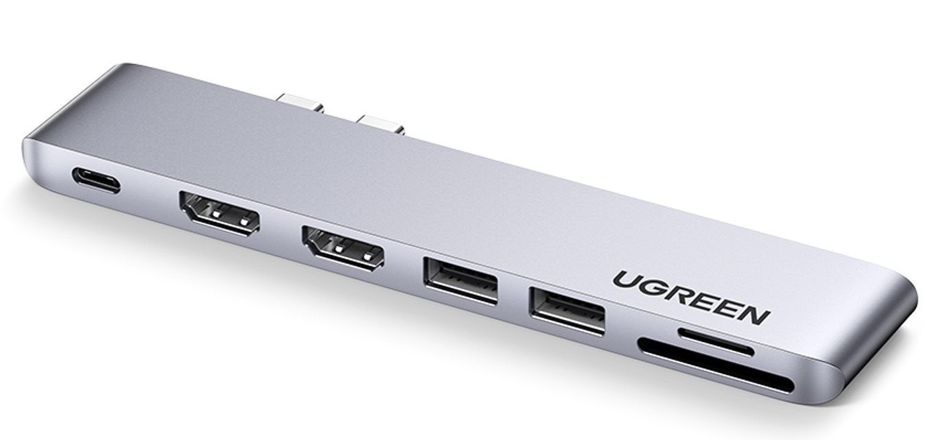 UGREEN 7in2 USB-C Hub for MacBook Pro/Air (Dual HDMI)