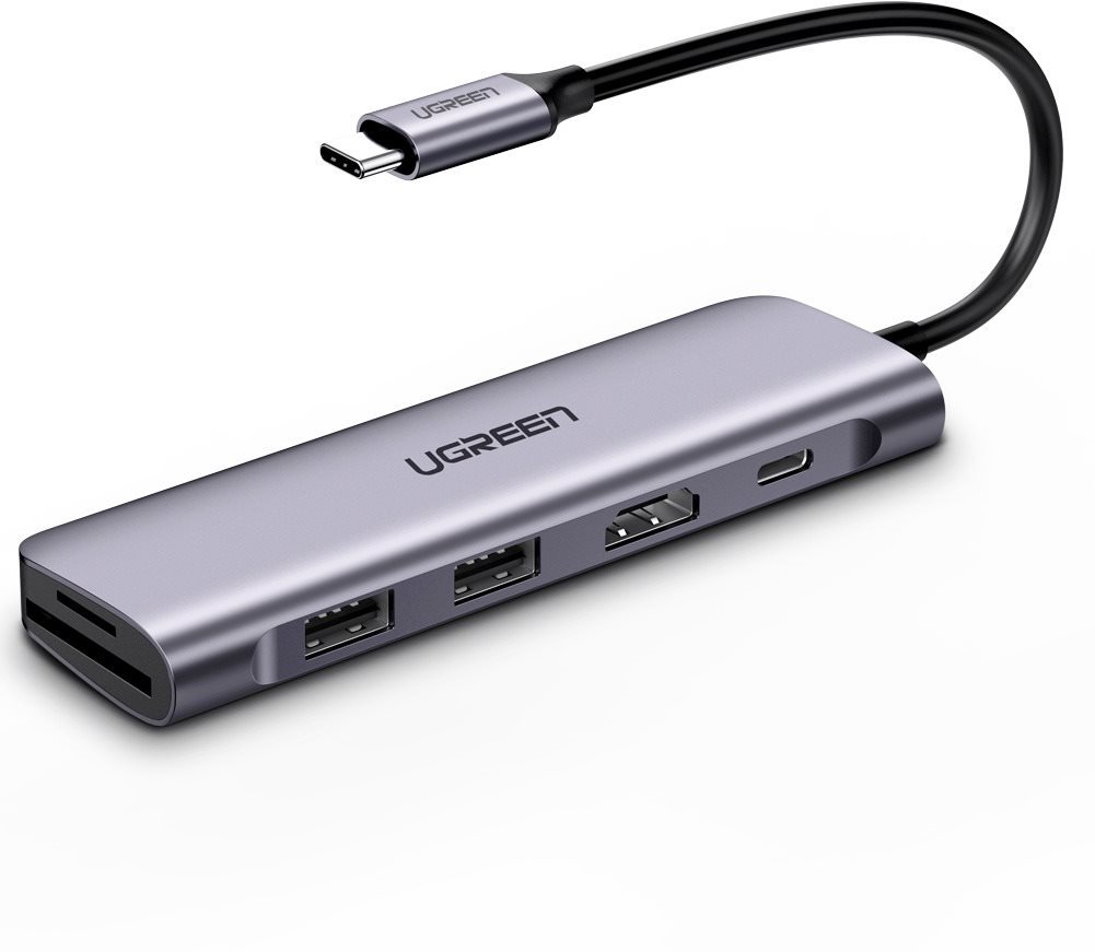Ugreen USB-C To HDMI, 2 x USB-A 3.0, SD/TF+PD Converter