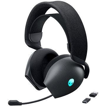 E-shop Dell Alienware Dual Mode Wireless Gaming Headset - AW720H (Dark Side of the Moon)