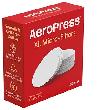 E-shop Aeropress XL Papierfilter für Kaffeemaschinen, 200 Stück
