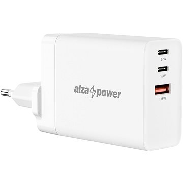 AlzaPower G310 GaN Fast Charge 120W bílá