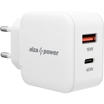 E-shop AlzaPower A145 Fast Charge 45 Watt - weiß