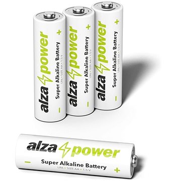 E-shop AlzaPower Super Alkaline LR6 (AA) 4 Stück in Ökobox