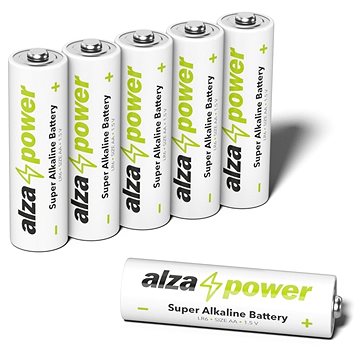 E-shop AlzaPower Super Alkaline LR6 (AA) 6 Stück in Ökobox