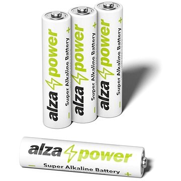 E-shop AlzaPower Super Alkaline LR03 (AAA) 4 Stück in Ökobox