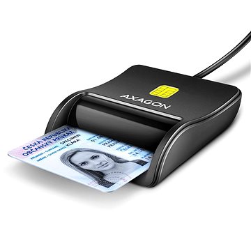 E-shop AXAGON CRE-SM3N Smart Card / ID Card FlatReader - 1,3 m USB-A Kabel