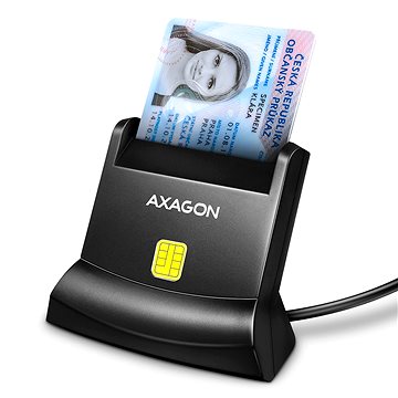 E-shop AXAGON CRE-SM4N Smart Card / ID Card StandReader - 1,3 m USB-A Kabel