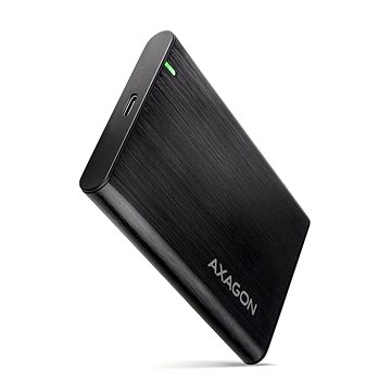 E-shop AXAGON EE25-A6C, screwless RAW alu box 2.5" HDD/SSD, SuperSpeed USB-C 5 Gbps