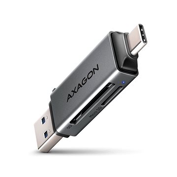 E-shop AXAGON CRE-DAC MINI Kartenleser SD / microSD, UHS-I, SUPERSPEED USB-A + USB-C