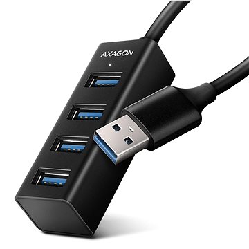 E-shop AXAGON HUE-M1A MINI Hub USB-A, Metall