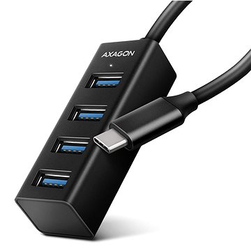 E-shop AXAGON HUE-M1C MINI Hub USB-C, Metall