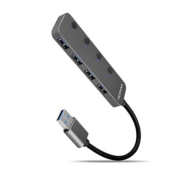E-shop AXAGON HUE-MSA SWITCH Hub USB-A, Metall
