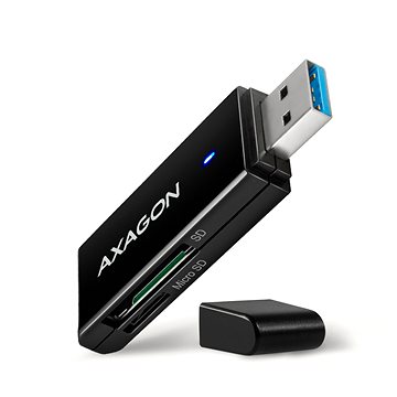 E-shop AXAGON CRE-S2N SUPERSPEED USB-A SD / microSD Kartenleser
