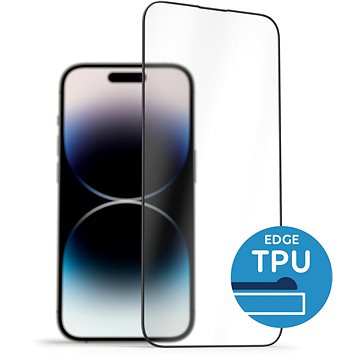 E-shop AlzaGuard 2.5D Glass mit TPU Rahmen für iPhone 14 Pro Max - schwarz