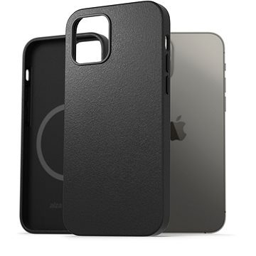 E-shop AlzaGuard Genuine Leather Case with Magsafe für das iPhone 12 / 12 Pro schwarz