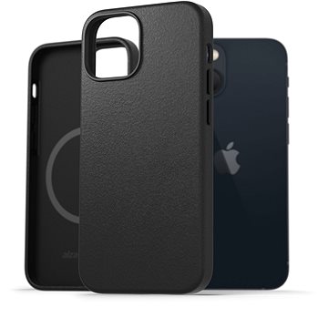 E-shop AlzaGuard Genuine Leather Case with Magsafe für das iPhone 13 Mini schwarz