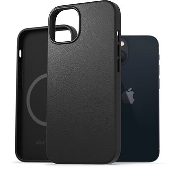 E-shop AlzaGuard Genuine Leather Case with Magsafe für das iPhone 13 schwarz