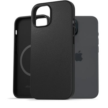 E-shop AlzaGuard Genuine Leather Case with Magsafe für das iPhone 15 schwarz