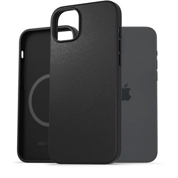 E-shop AlzaGuard Genuine Leather Case with Magsafe für das iPhone 15 Plus schwarz
