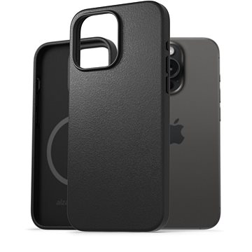 E-shop AlzaGuard Genuine Leather Case with Magsafe für das iPhone 15 Pro Max schwarz